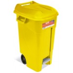 CONTENEDOR ECO TAYG 120 L. AMARILLO CON PEDAL