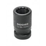 IMPACT SOCKET CrMo BI-HEXAGONAL 1 / 2-18MM