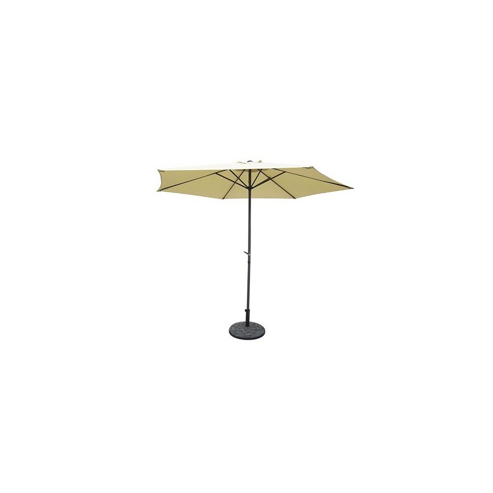 ALUMINUM UMBRELLA MANIVELA LUXE 300 BEIGE