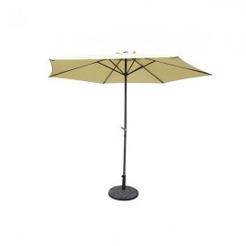 ALUMINUM UMBRELLA MANIVELA LUXE 300 BEIGE