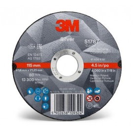 3M ™ Flat Silver Cutting Wheel, T41, 230mm x 2mm x 22mm, PN51804