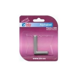 BLISTER LETTER "L" ABS SILVER