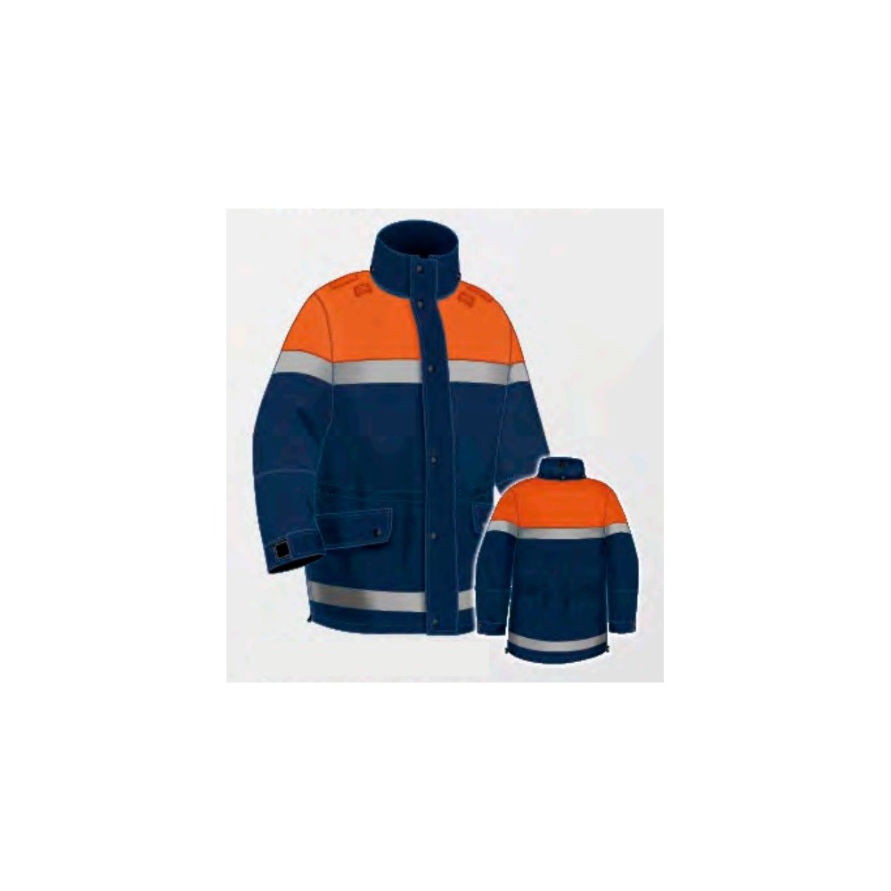 PARKA 3/4 BASIC JAVALAMBRE NAVY / ORANGE XL