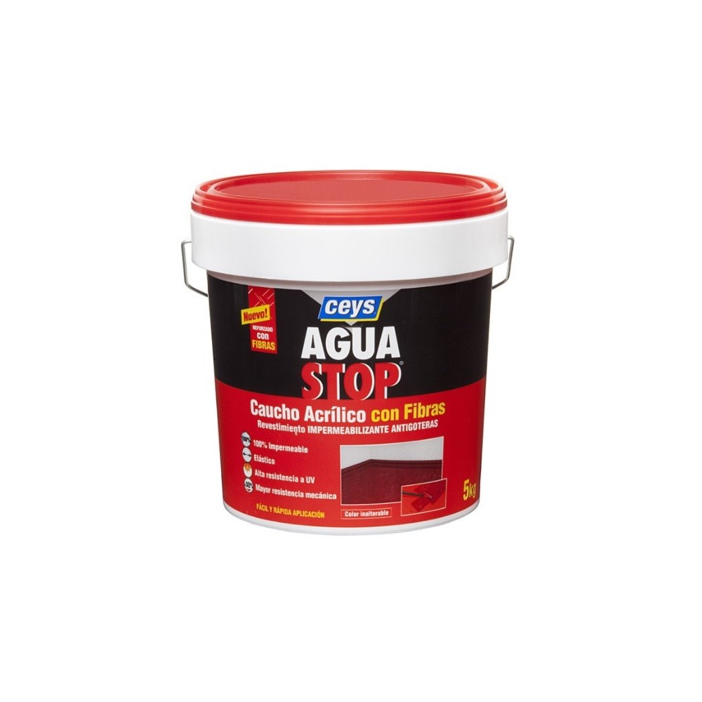 AGUASTOP RUBBER FIBERS RED 20 KG