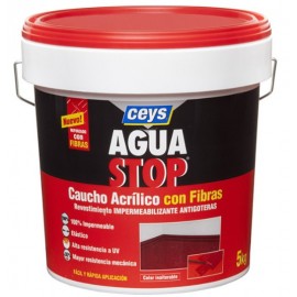 AGUASTOP CAUCHO FIBRAS BLANCO 20 KG