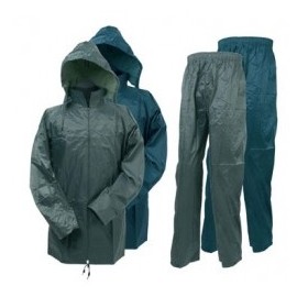 GREEN NYLON RAINCOAT 3XL