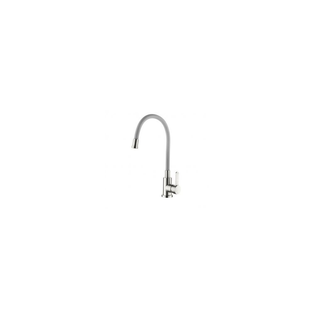 SINGLE LEVER SINK WITH FLEXIBLE GRAY