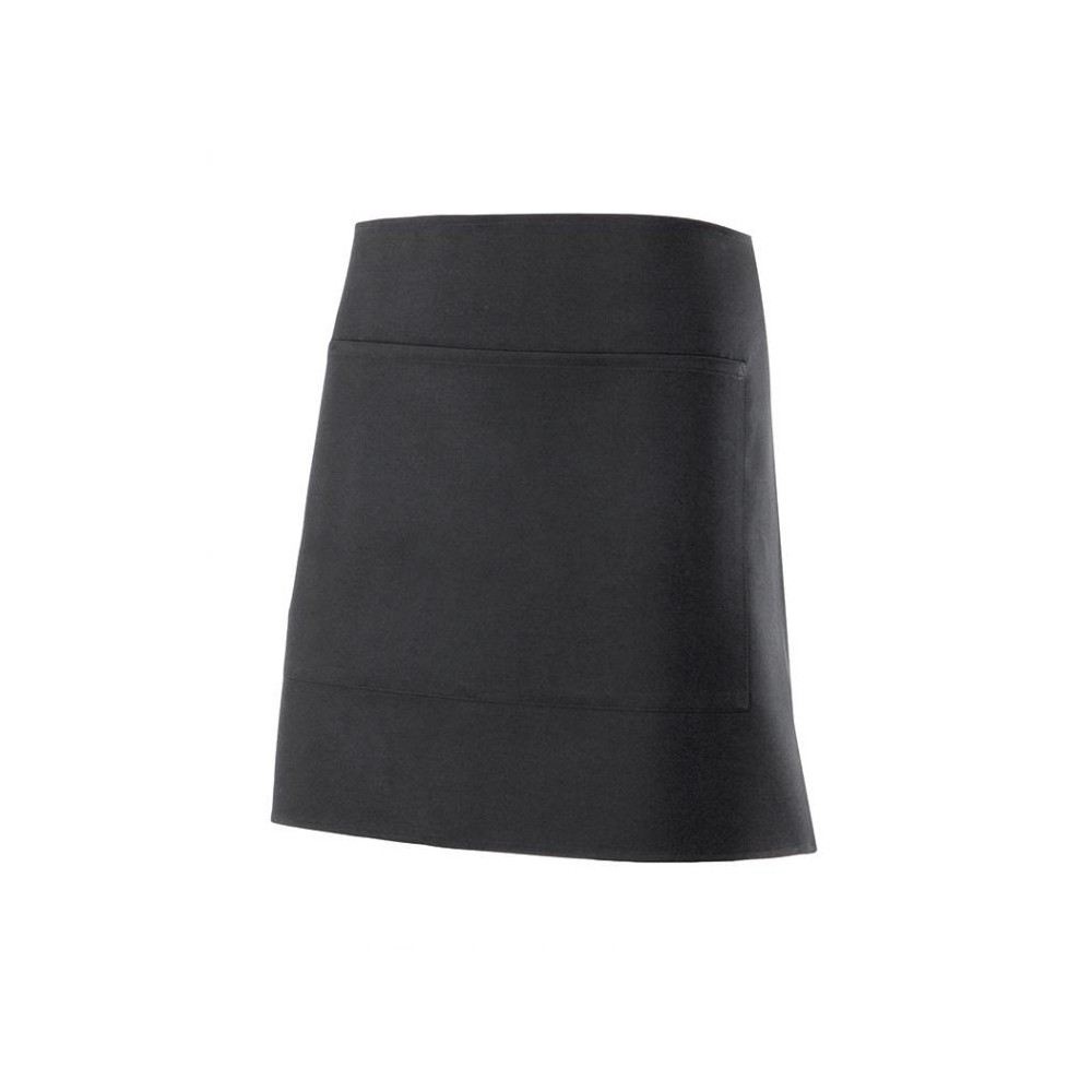 100% POLYESTER SHORT BLACK APRON