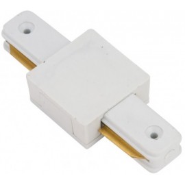SINGLE PHASE RAIL STRAIGHT CONNECTOR WHITE