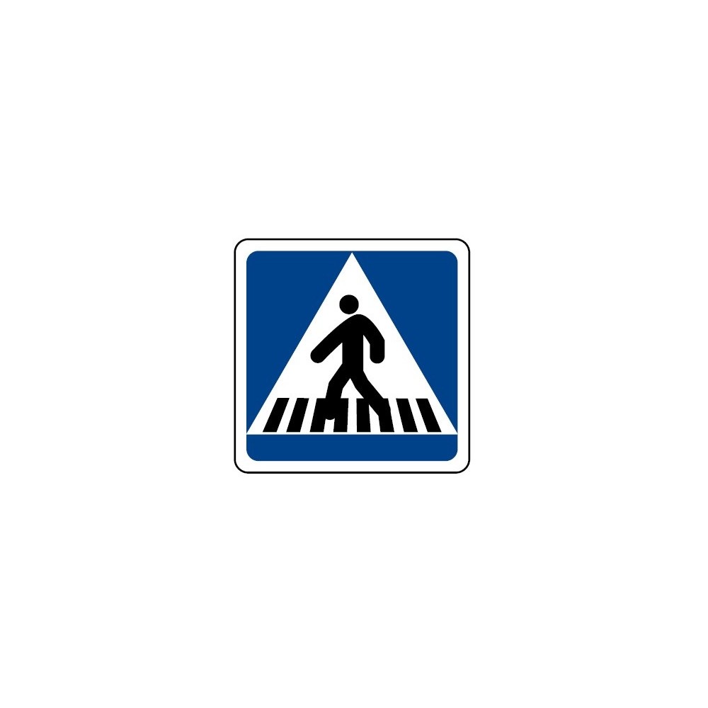 INDICATION SIGN 50x50 CM "PEDESTRIAN PASSAGE"