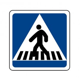 INDICATION SIGN 50x50 CM "PEDESTRIAN PASSAGE"