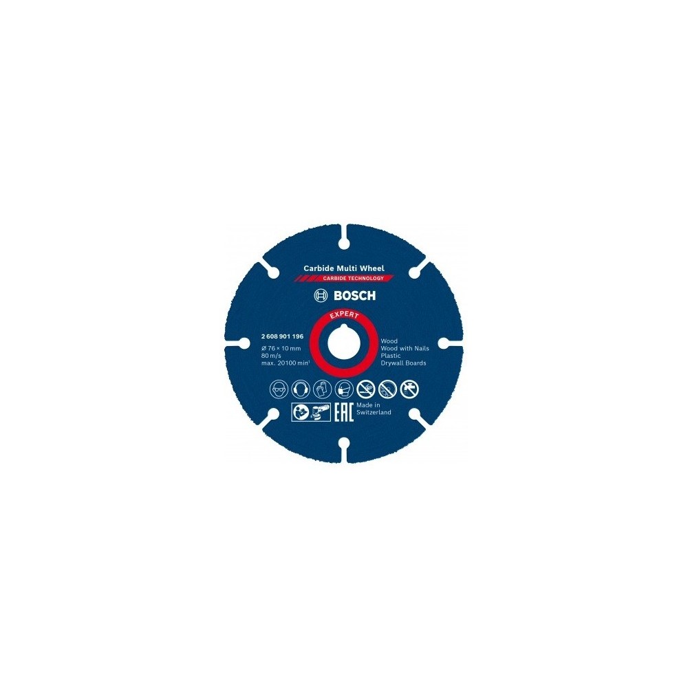 CUTTING DISC EXPERT CARBIDE MULTI WHEEL 76X10MM