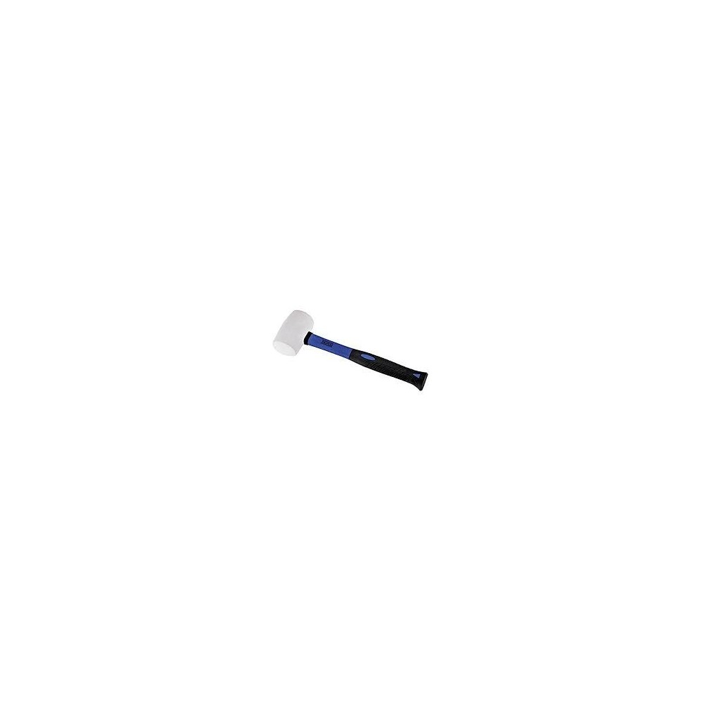 WHITE RUBBER MALLET 455 GR FIBER HANDLE