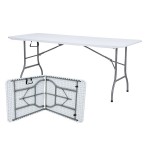 PLASTIC FOLDING TABLE. PICNIC 180X75X74 GDL