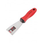 STAINLESS STEEL SPATULA. BI-MATERIAL HANDLE 150 MM